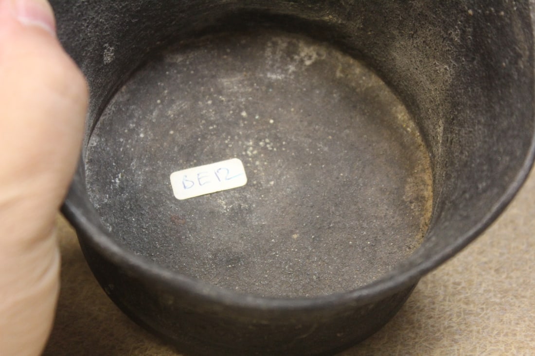 Antique Chinese Bronze Silk Iron - 7