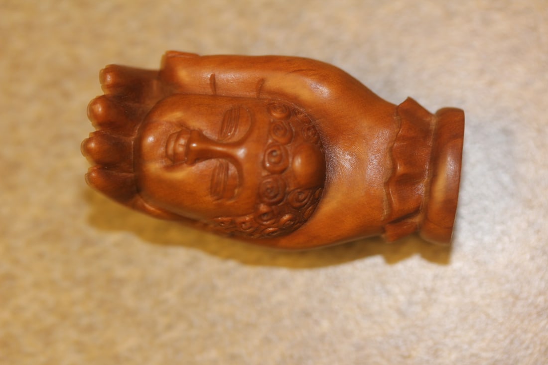 Signed Japanese Wood Netsuke (1 of 7)