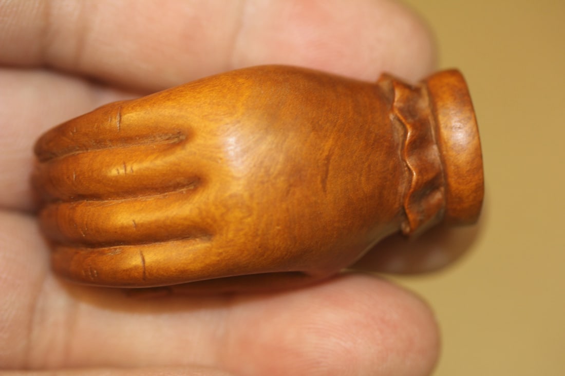 Signed Japanese Wood Netsuke - 2