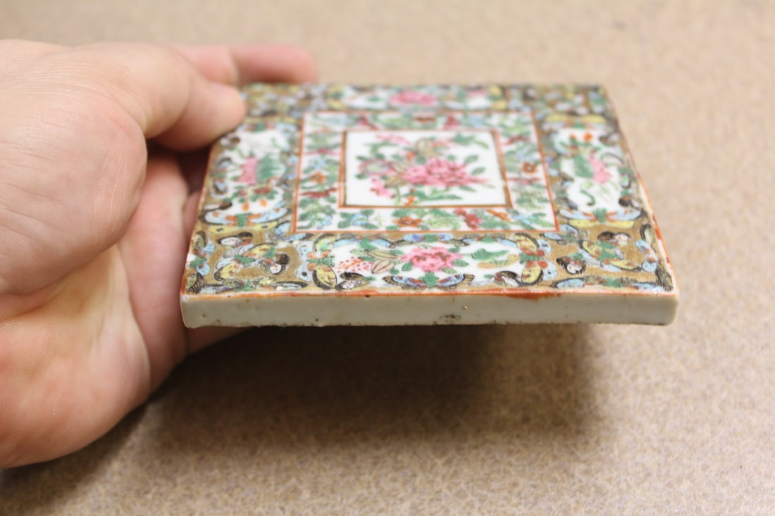 Rare Rose Medallion Tile - 2