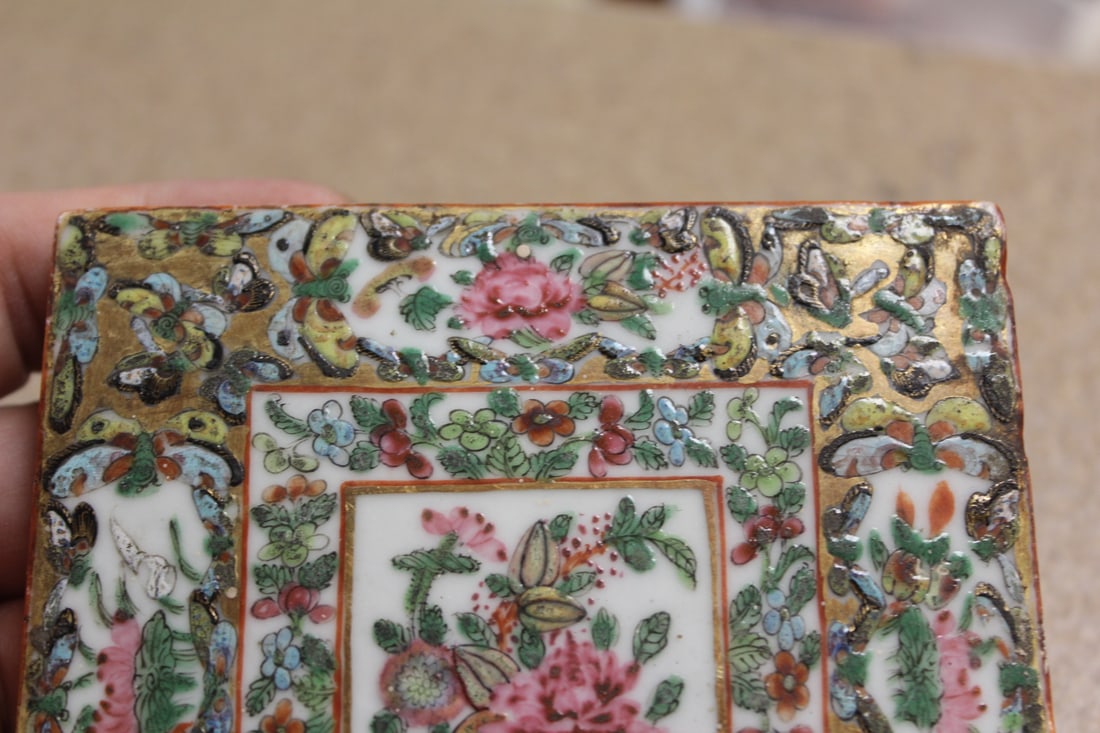 Rare Rose Medallion Tile - 4