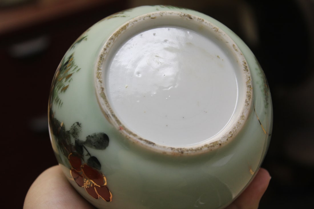Chinese or Japanese Celadon Vase - 5