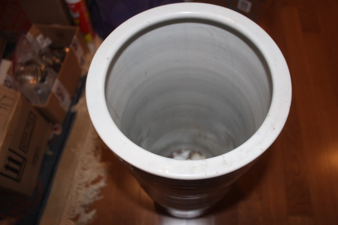 Blue and White Umbrella Stand - 5