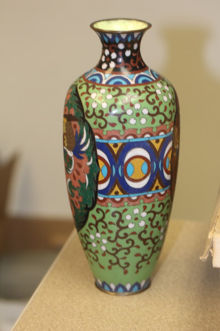Antique Japanese Cloisonne Vase - 3