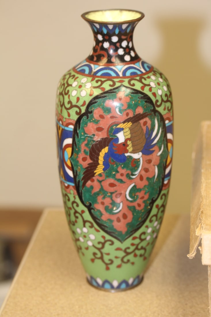 Antique Japanese Cloisonne Vase - 4