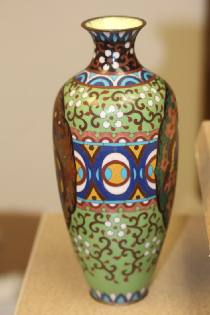 Antique Japanese Cloisonne Vase - 5