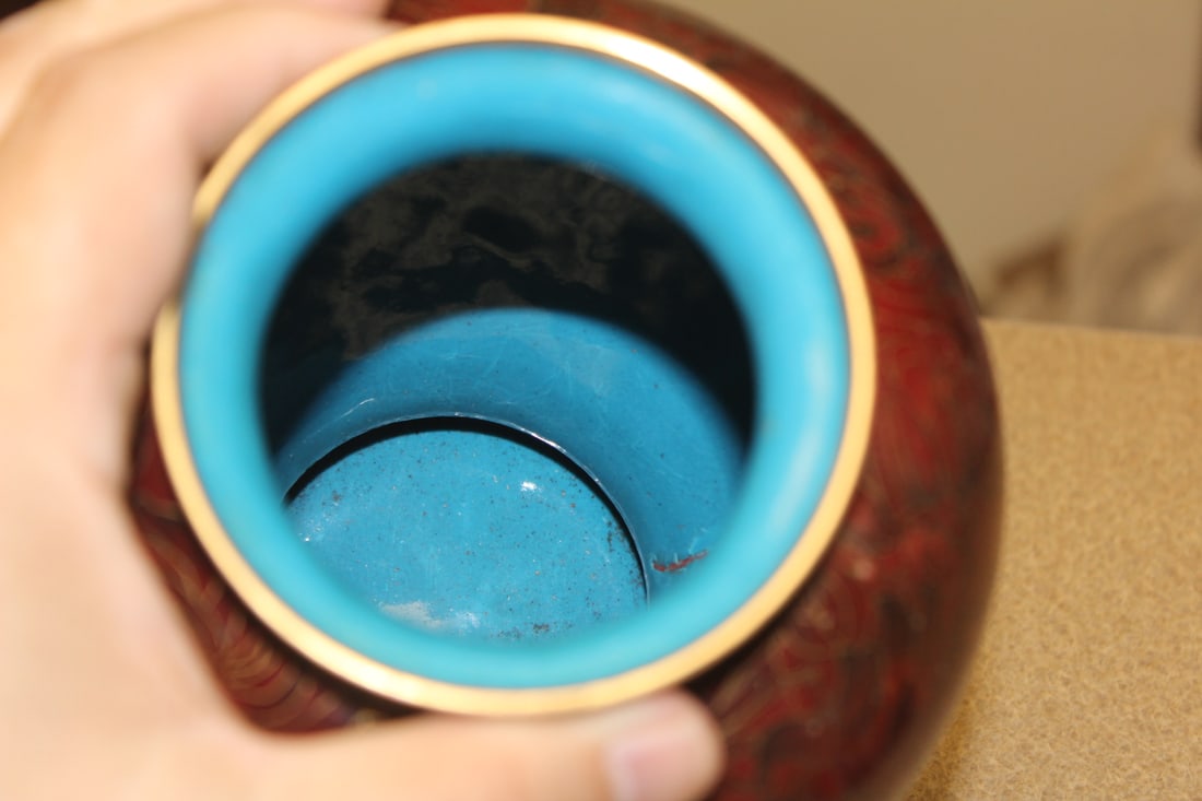 Vintage Chinese Cloisonne Jar - 7