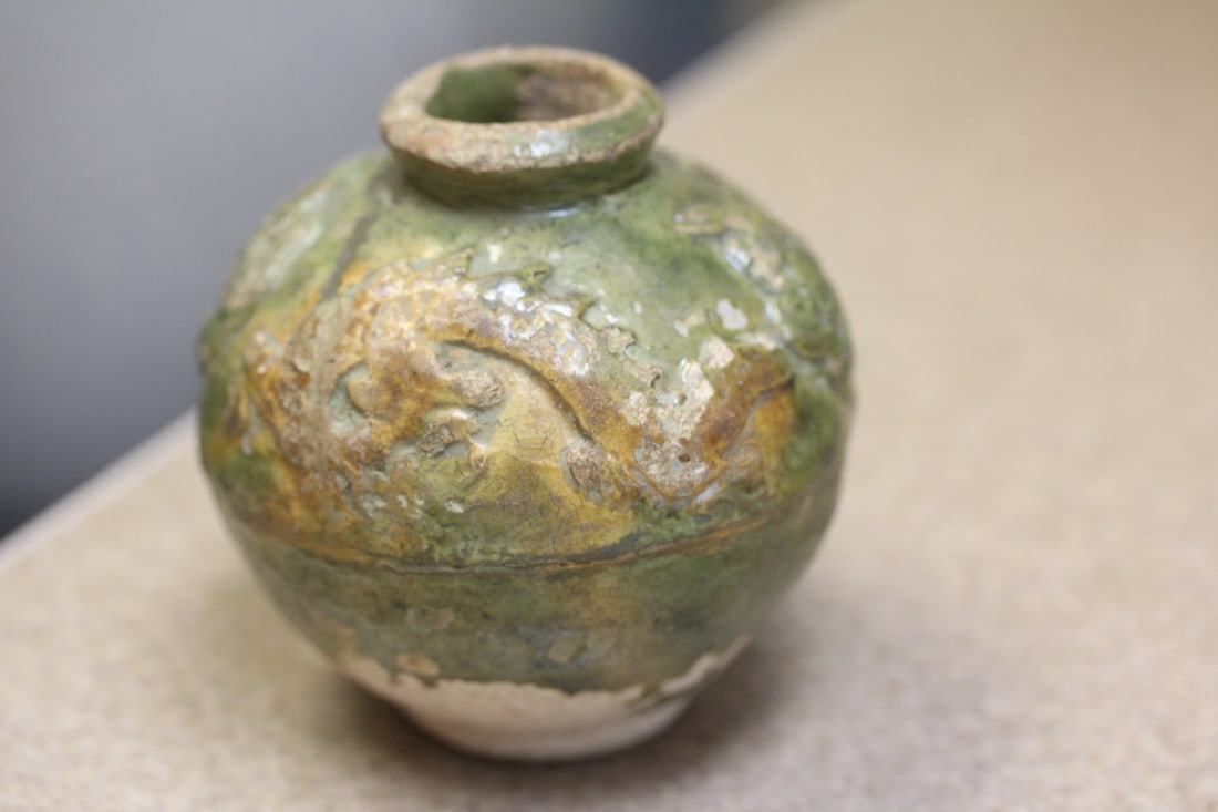 Antique Chinese Dragon Pottery Jar - 2