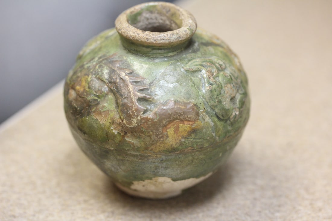 Antique Chinese Dragon Pottery Jar - 5