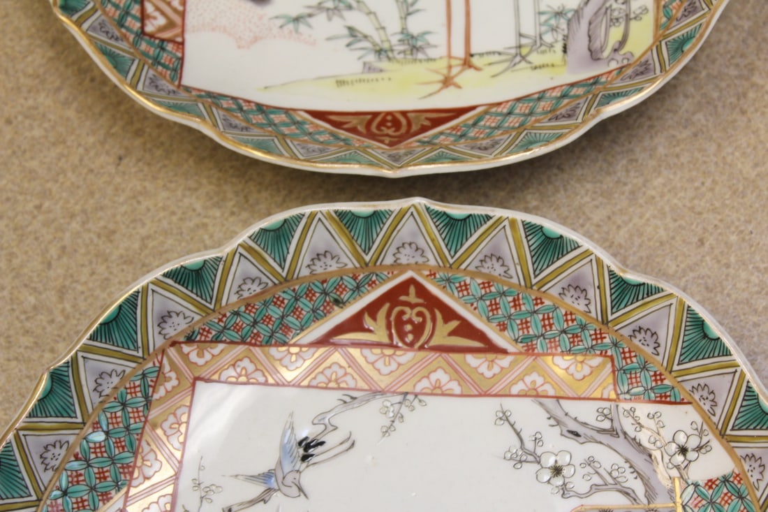 Signed Japanese Imari Plates - 19th century - 4