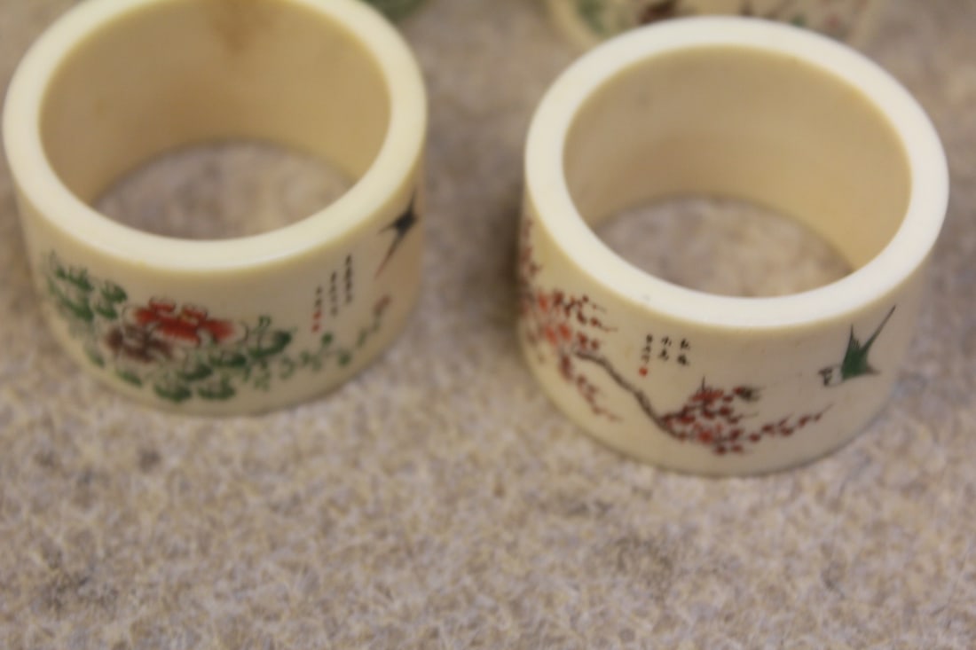 Set of 6 Chinese Napkin Rings - 3