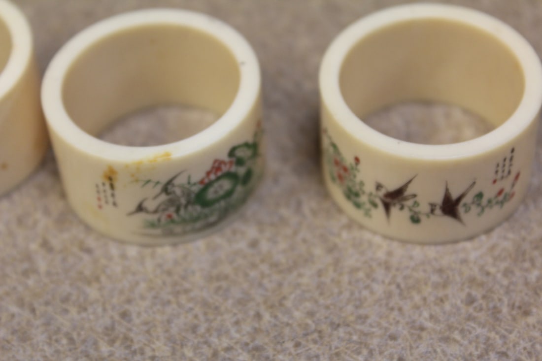 Set of 6 Chinese Napkin Rings - 4