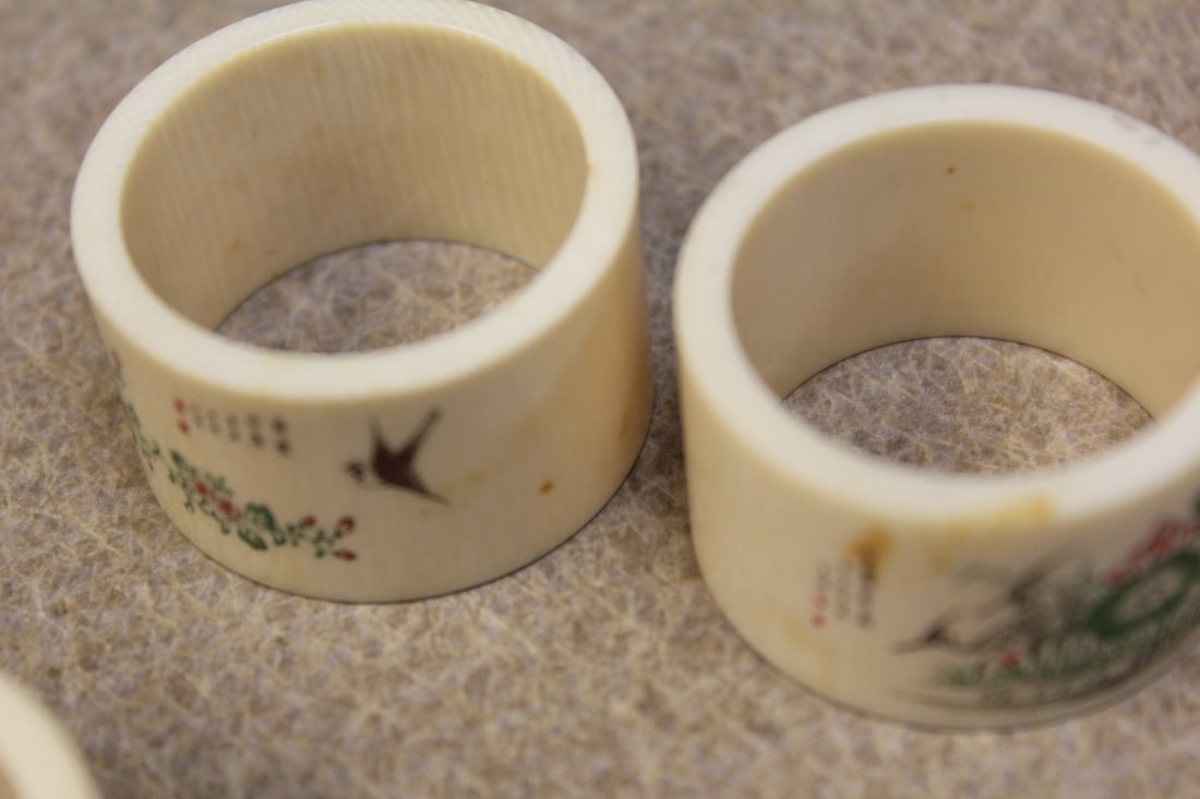 Set of 6 Chinese Napkin Rings - 5