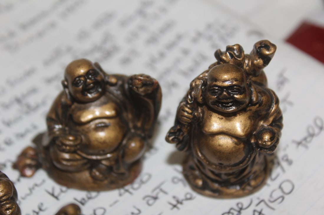 Group of small Chinese Resin Buddhas - 3