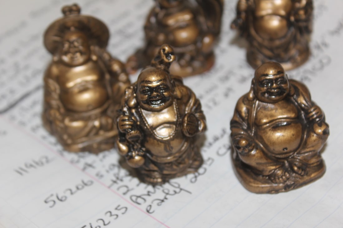 Group of small Chinese Resin Buddhas - 4