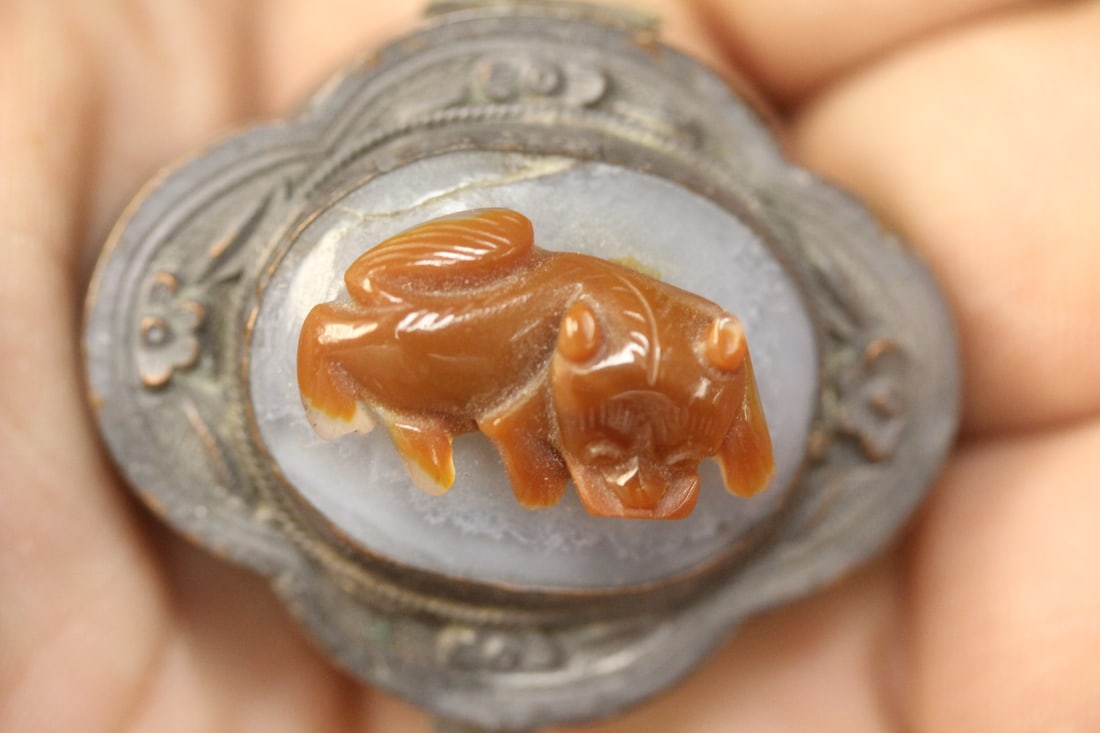 Antique Chinese Pill Box - 5