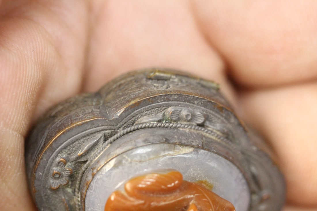 Antique Chinese Pill Box - 6
