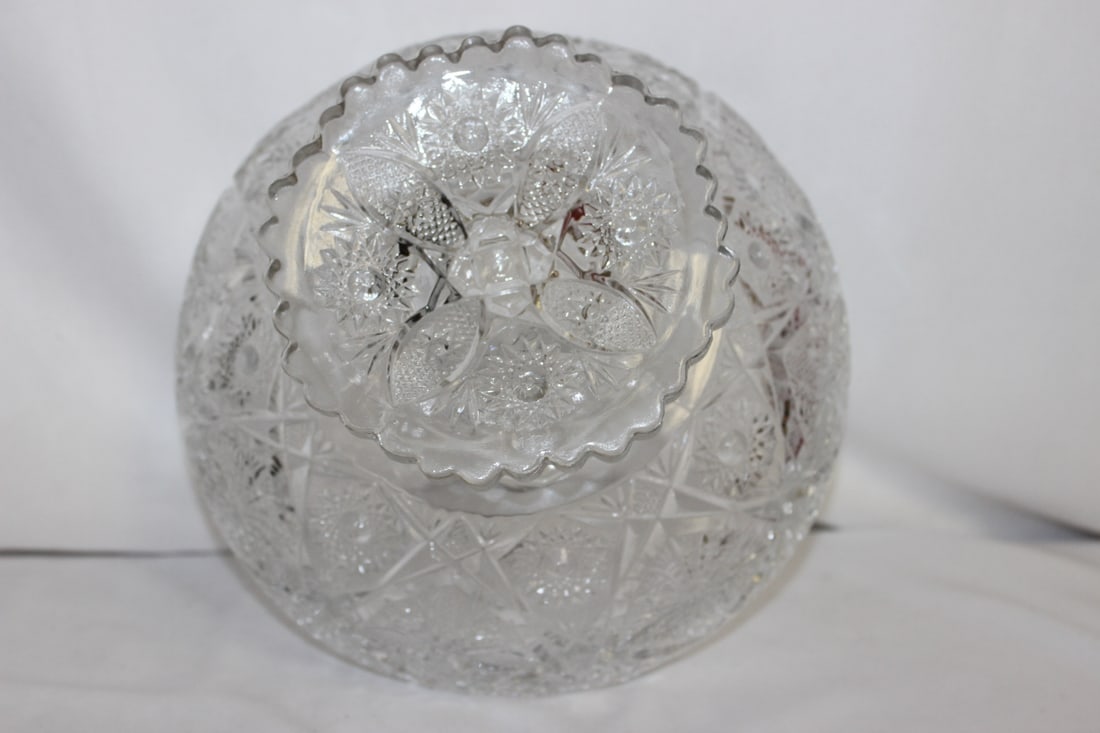 A Pressed Glass Bowl - 3