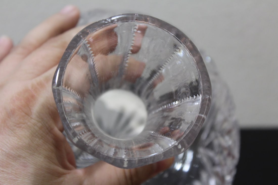 A Cut Glass Vase/Bottle - 5