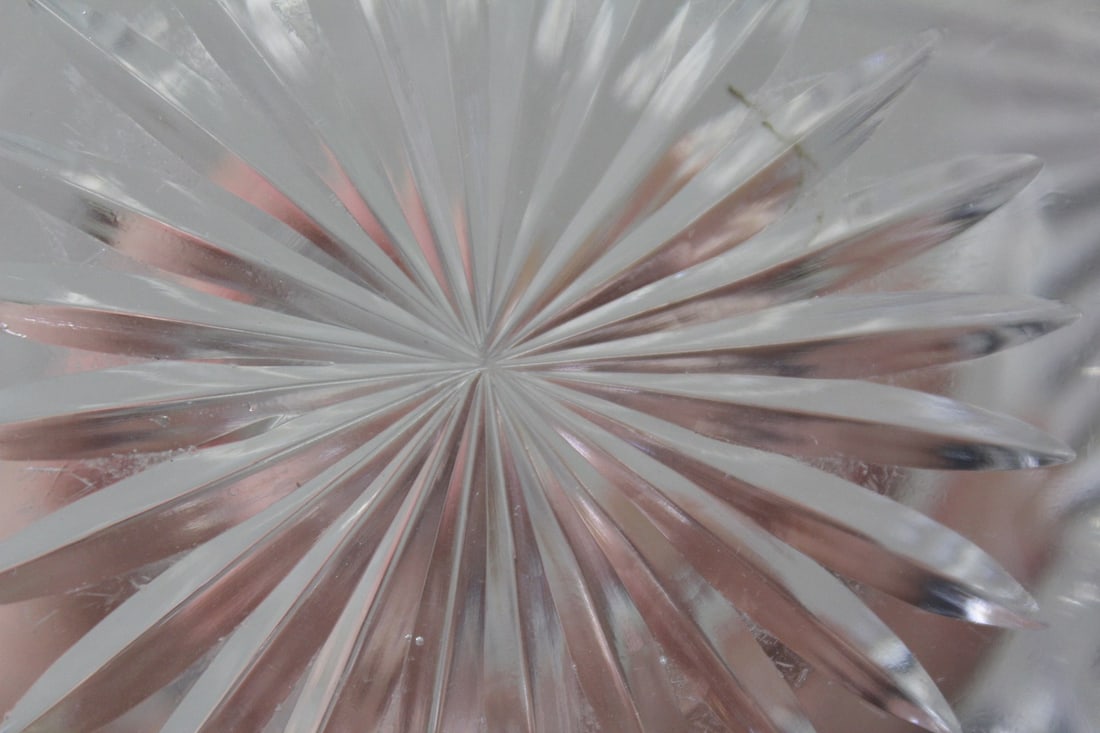 A Cut Glass Vase/Bottle - 7