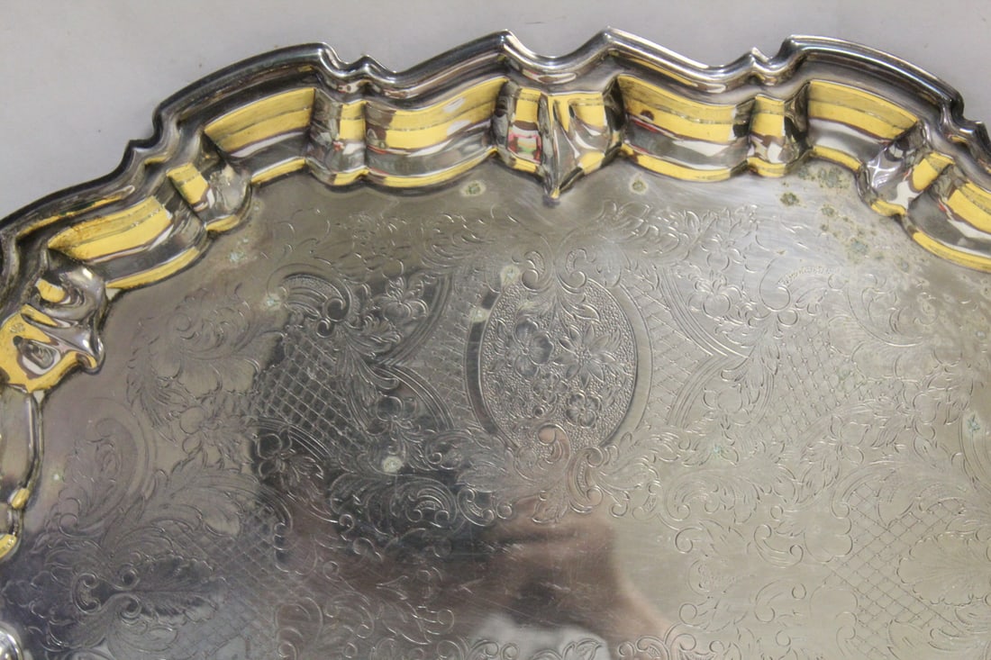 An Ornate Silverplated Tray - 2