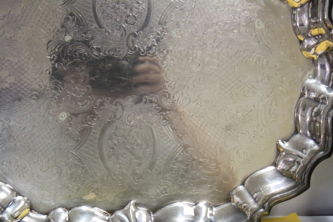 An Ornate Silverplated Tray - 3