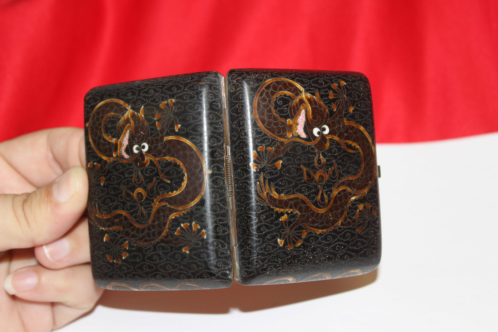 A Chinese Cloisonne and Dragon Cigarette Case - 8