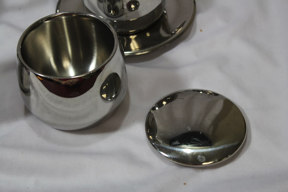 Set of 19 Modern Style Metal Tea of Coffee Set - 6