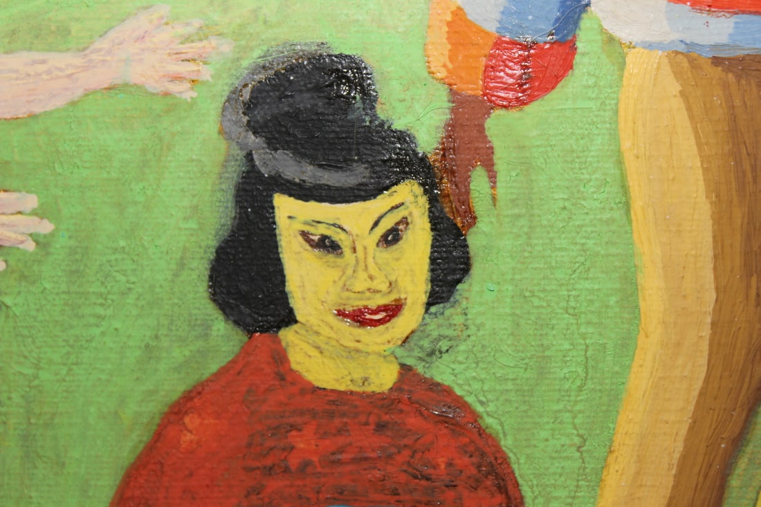 An Unsigned Joyce Van Tassel Page Oil on Canvas - 4
