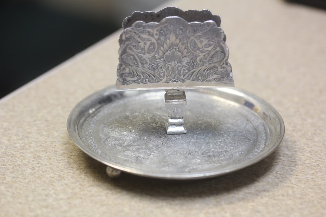 Russian Silver Match Safe: marked "840" - 3 inches tall