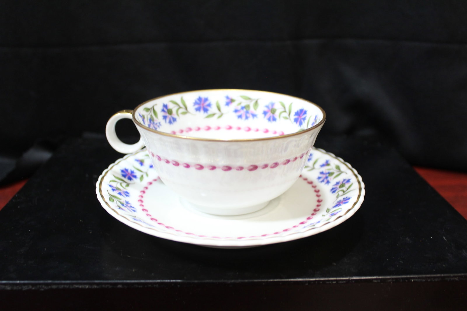 A Limoges Cup and Saucer: saucer= 5 3/4" in diameter