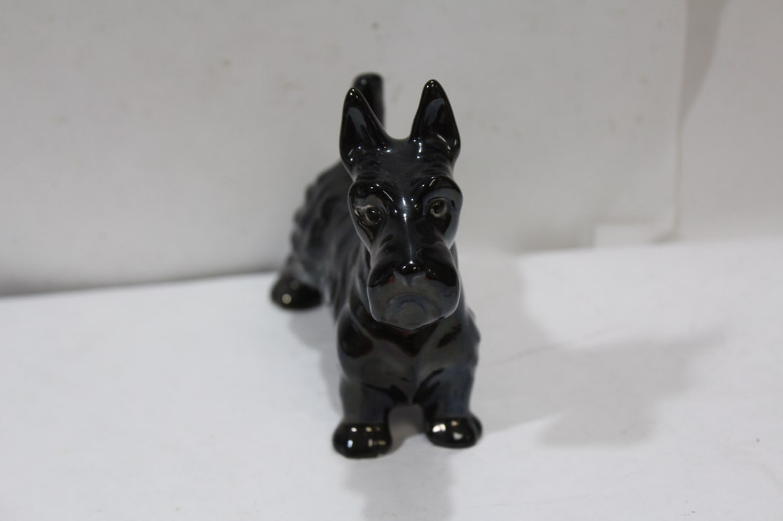 A Ceramic Black Dog - 3