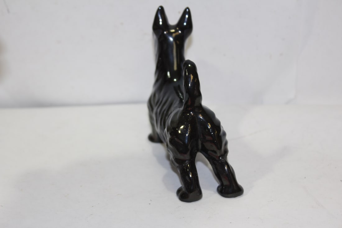 A Ceramic Black Dog - 4