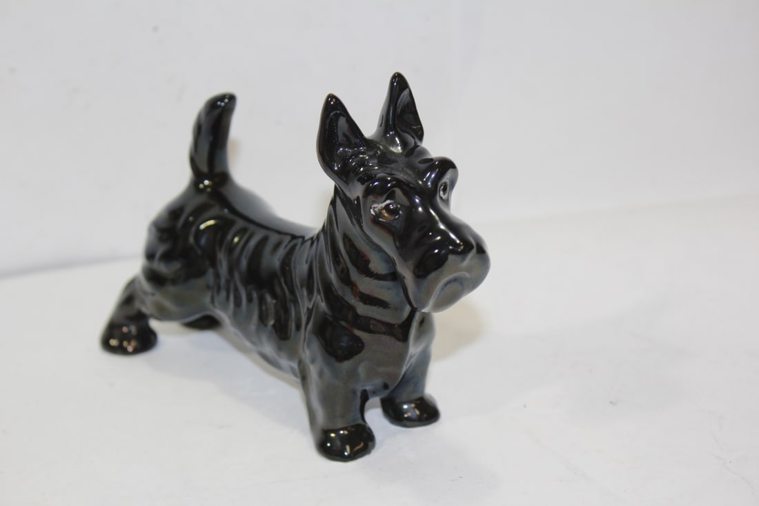 A Ceramic Black Dog - 7