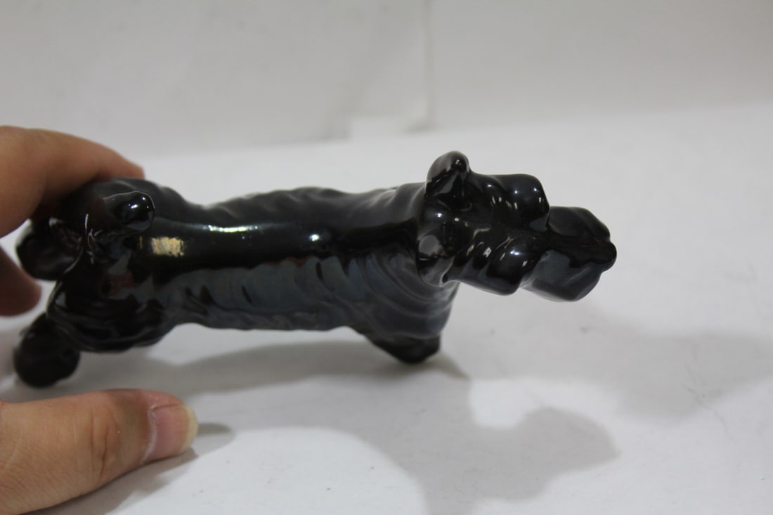 A Ceramic Black Dog - 8