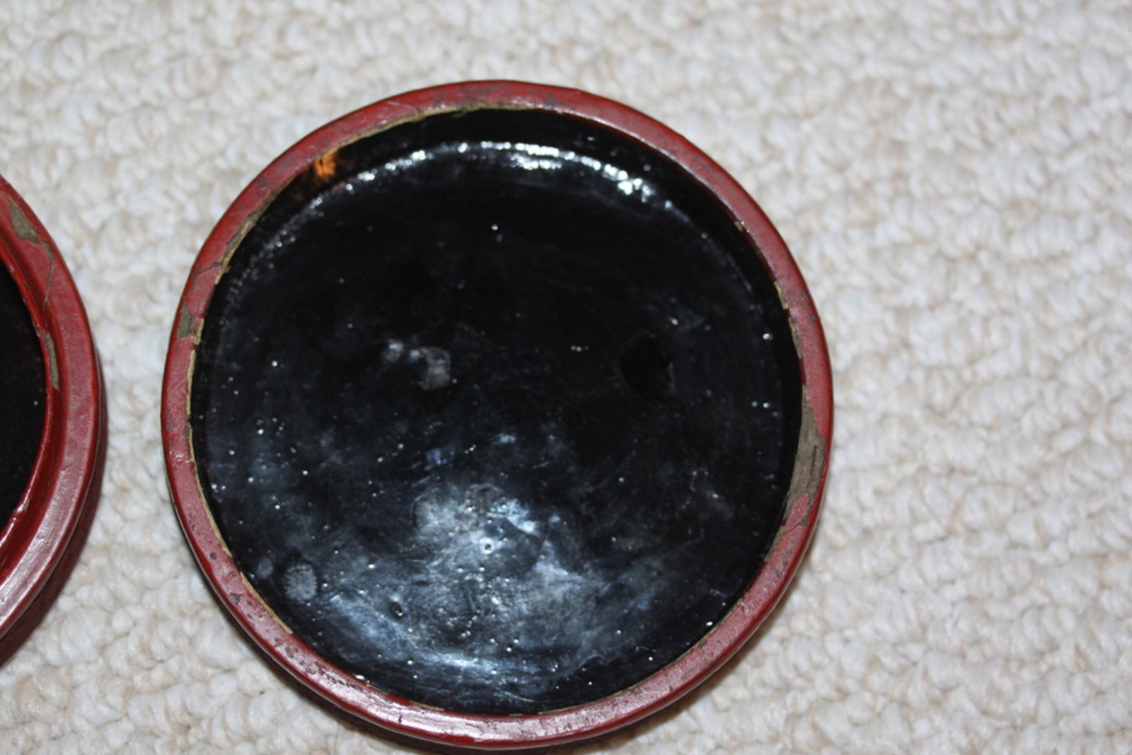 19th Century Chinese Cinnabar Round Box - 5