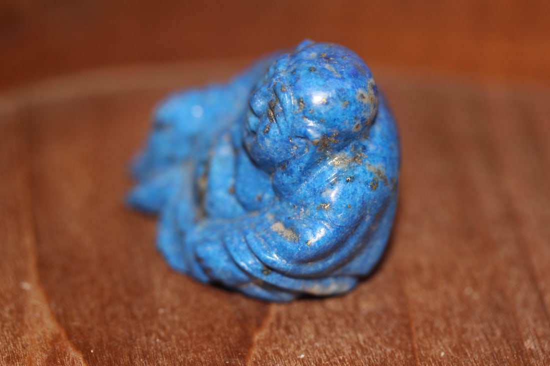 Lapis Lazuli Gemstone Reclining Buddha - 3