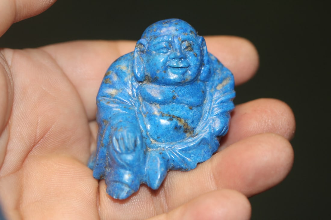 Lapis Lazuli Gemstone Reclining Buddha - 5