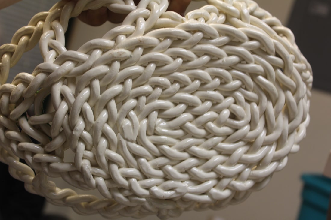 Ceramic Reticulated Basket - 4