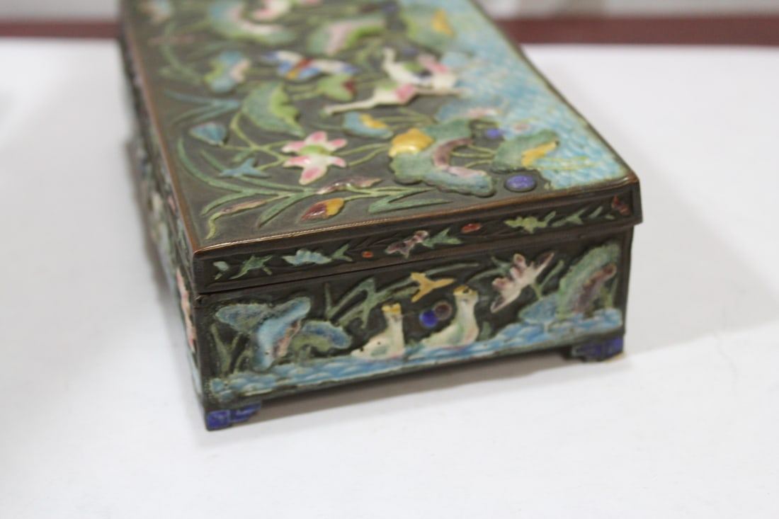 An Antique Chinese Enamel Box - 5