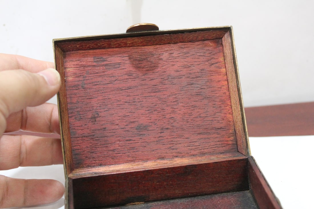 A Chinese Cloisonne and Brass Box - 8