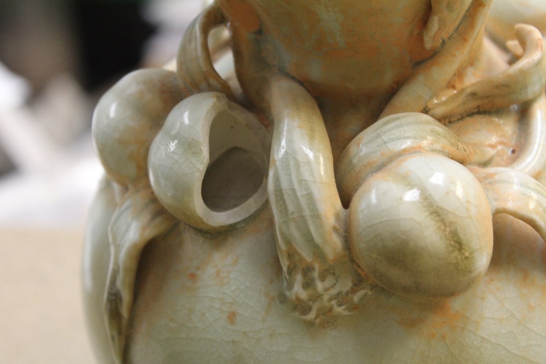 Oriental Light Celadon Vase - 2