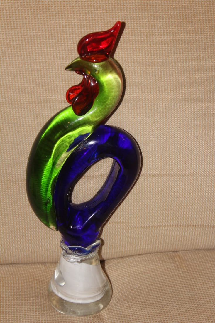 Art Glass Rooster - 2