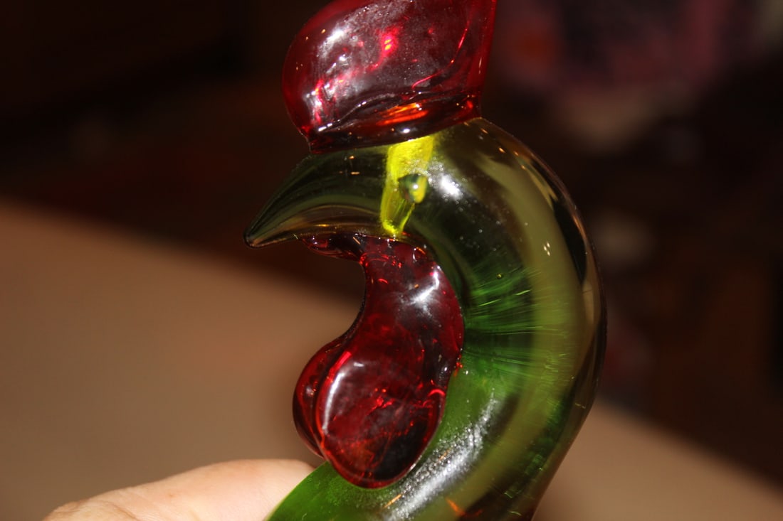 Art Glass Rooster - 4