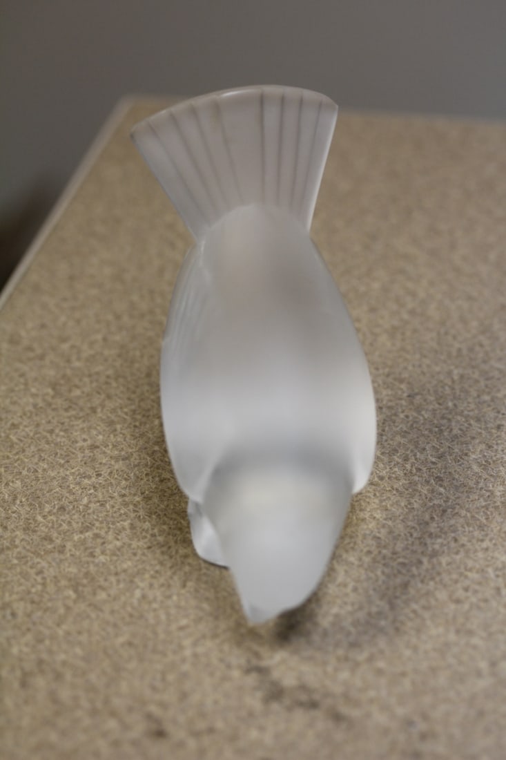 Lalique Frost Glass Sparrow - 2