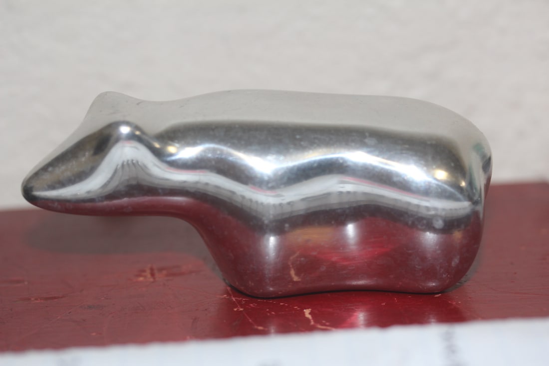 Vintge Hoselton Sculpture: aluminum - 4 1/8" across