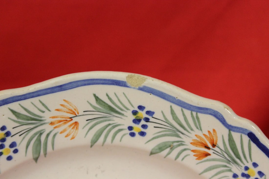 An Antique Hemriot Quimper Plate - 2