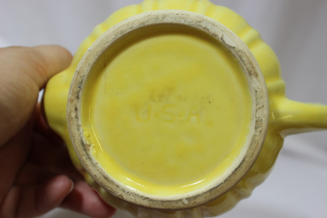 A Vintage Yellow Shawnee Teapot - 5
