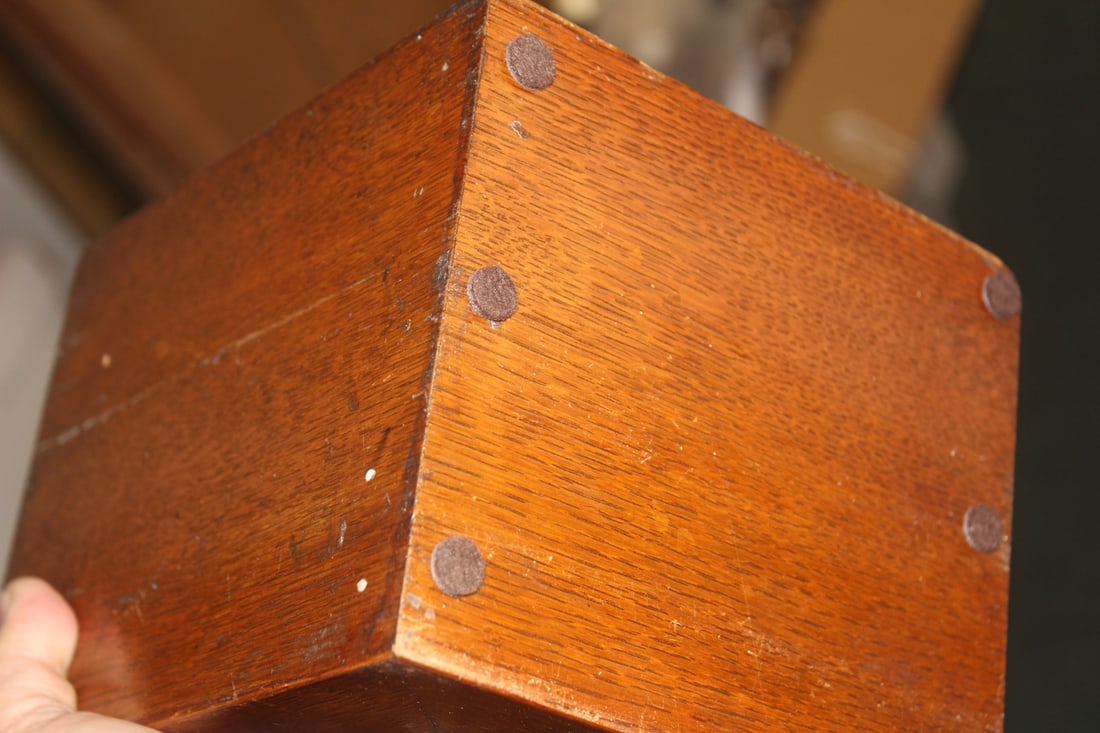 Pair of Solid Oak Wooden Bookends - 5