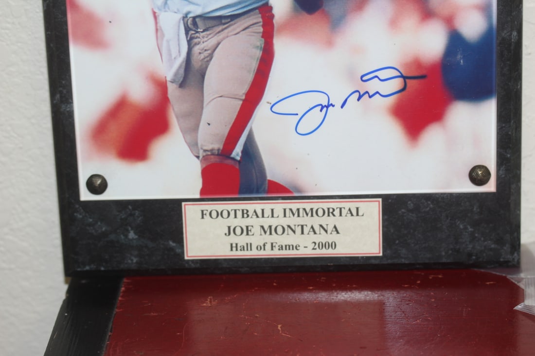 Joe Montana Football Plaque - 2